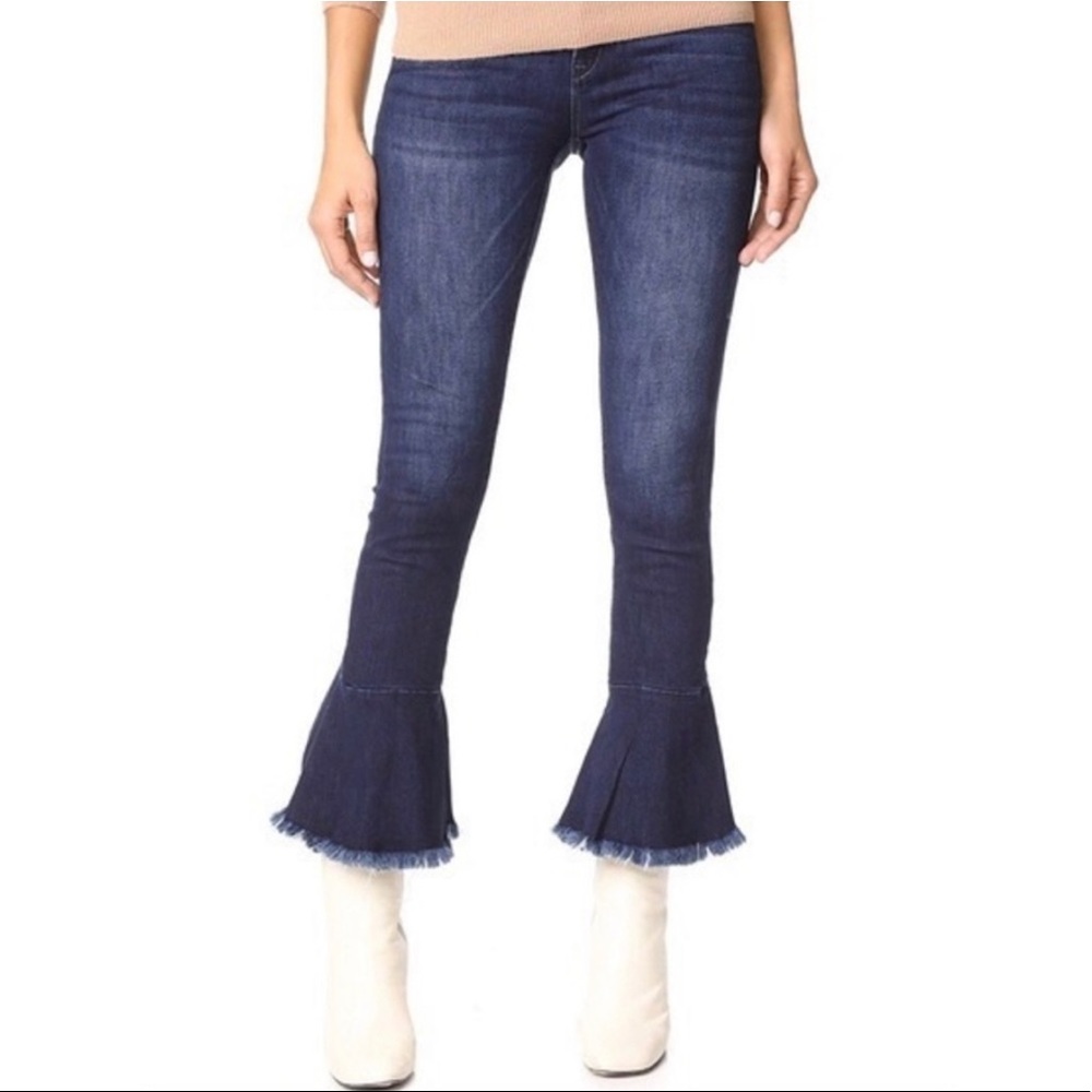 BlankNYC ruffle hem jeans